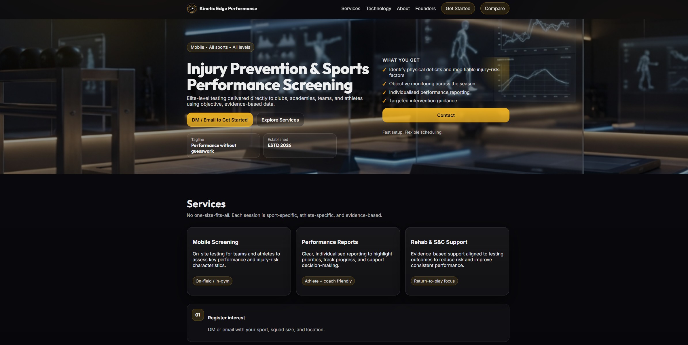 Kinetic Edge website